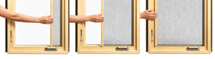 French Casement and Retractable Screen