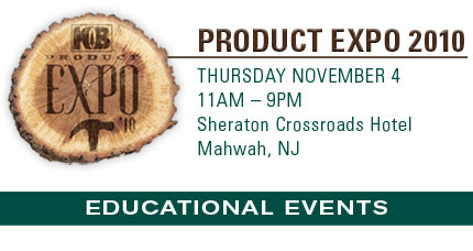 Product Expo 2010 - Thurs November 4 - Sheraton Crossroads Hotel - Mahwah, NJ