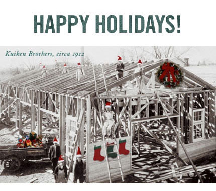 Happy Holidays! Holiday schedule
