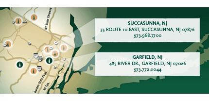   Succasunna and Garfield locations