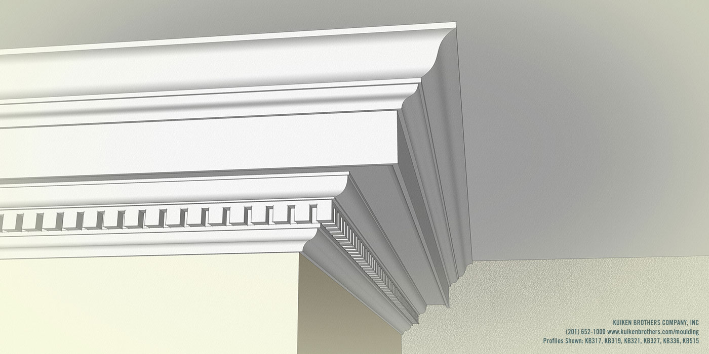 Georgian Dentil Crown Cornice Bed Mould Kuiken Brothers