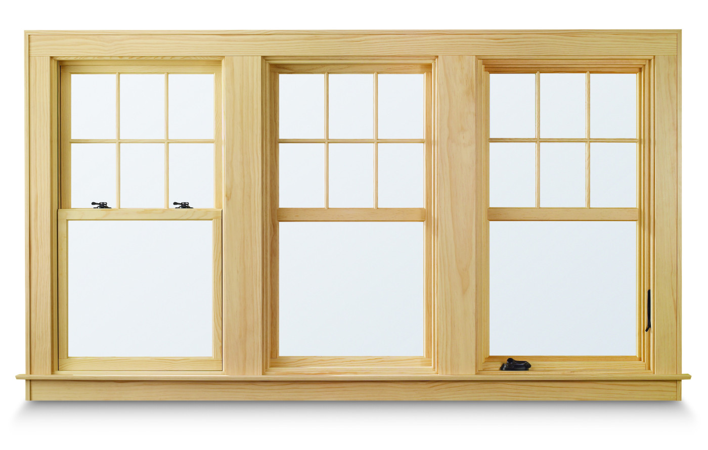 Andersen ASeries Windows feature Common Site Lines for Doublehung, Picture and Casement