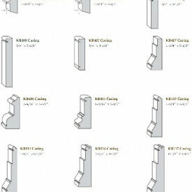 Download CAD (DWG and DXF) Files for Casings - Kuiken Brothers Stock Window and Door Trim Moulding