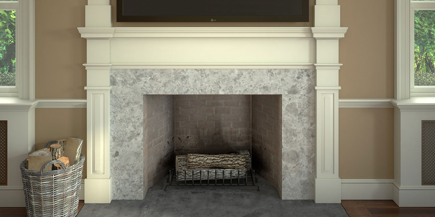 Colonial Revival Mantel