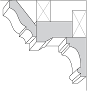 Colonial Revival Crown Combination