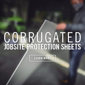 Correx Corrugated Plastic 4' x 8' Sheets for Jobsite Protection In-Stock at Kuiken Brothers