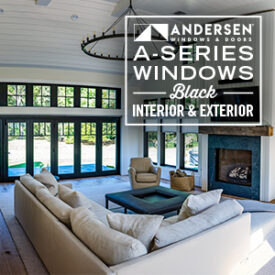 Custom Home featuring Andersen A-Series Windows & Doors Supplied by Kuiken Brothers Architectural Millwork Services Team