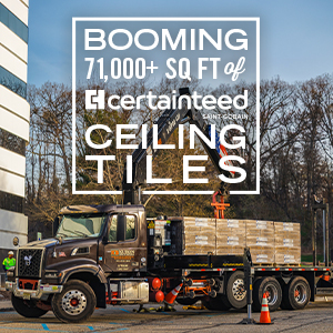The Delivery - Kuiken Brothers Delivers 71,000+ Sq Ft CertainTeed Ceiling Tiles
