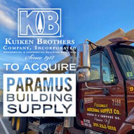 Kuiken Brothers To Acquire Paramus Building Supply - Adds Locations in New Jersey
