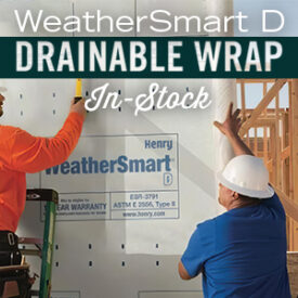 Henry WeatherSmart D Drainable Wrap In-Stock at Kuiken Brothers Locations Throughought NJ & NY