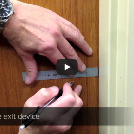 How to Install Von Duprin 98/99 Rim Exit Device Video - Kuiken Brothers Commercial Door & Hardware