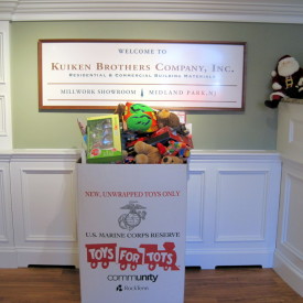 Kuiken Brothers Supports Toys for Tots - Special Event at Succasunna Showroom