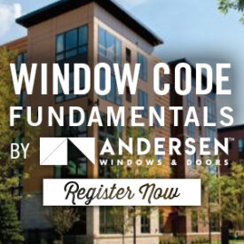 Window Code Fundamentals - Earn 1 AIA/ CEU LU/ HSW at Kuiken Brothers Product Expo November 3rd, 2022