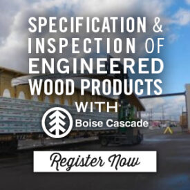 Specification and Inspection of Engineered Wood Products - Earn 1 AIA/ CEU LU/ HSW at Kuiken Brothers Product Expo November 3rd, 2022