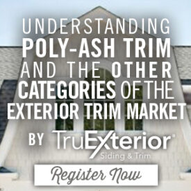 Understanding Poly-Ash Trim and the Other Categories of the Exterior Trim Market - Earn 1 AIA/ CEU LU/ HSW at Kuiken Brothers Product Expo November 3rd, 2022