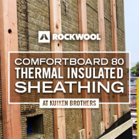 ROCKWOOL Comfortboard 80 Rigid Stone Wool Board Available at Kuiken Brothers Locations in NJ & NY