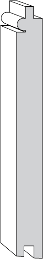 KB907 Single Bead 1x8 Tongue & Groove