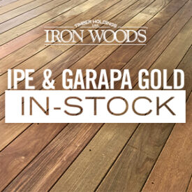 Iron Woods Ipe & Garapa Decking Now In-Stock at Kuiken Brothers Locations in NJ & NY