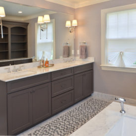 Ridgewood, NJ Bathroom Cabinetry Project Designed & Supplied by Kuiken Brothers
