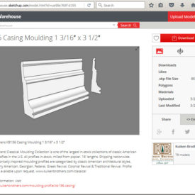 Kuiken Brothers Classical Moulding Profiles Available for SketchUp