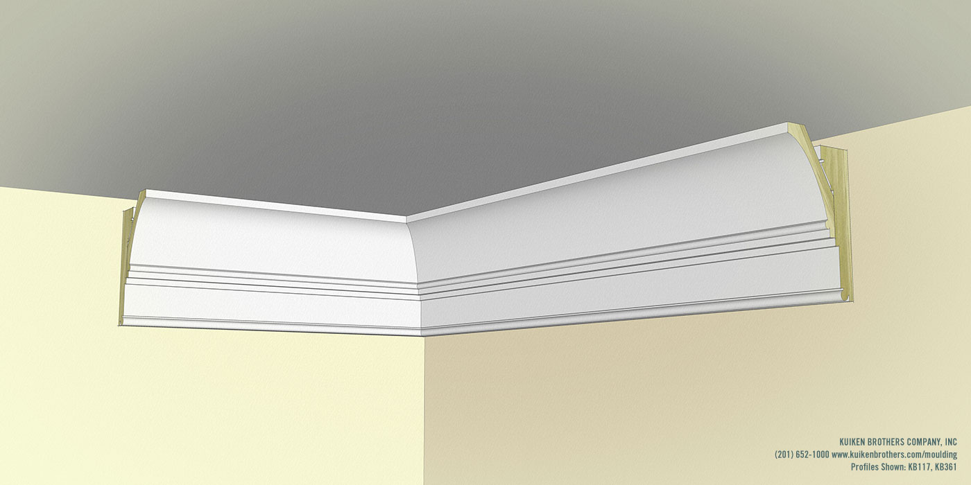 Federal Beaded Cove Cornice