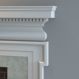A Closer Look At The Georgian Mantel Created with Profiles from Kuiken Brothers' Classical Moulding Collection