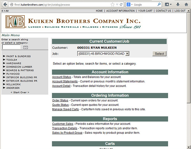 Members Only/ Online Account Management