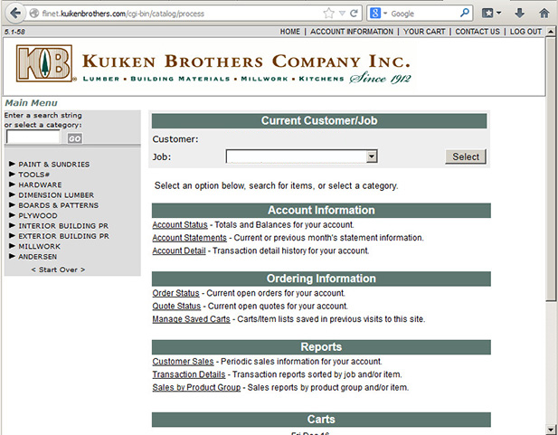 Members Only/ Online Account Management