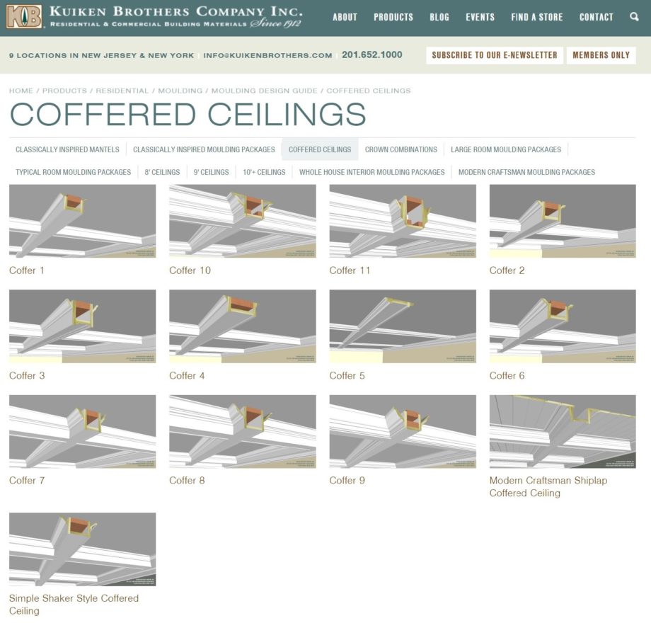 Coffered Ceiling Moulding Plans