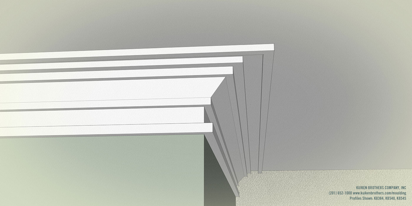 Contemporary Shaker Style Cornice