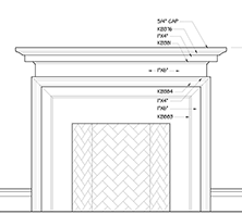 Modern Craftsman Mantel