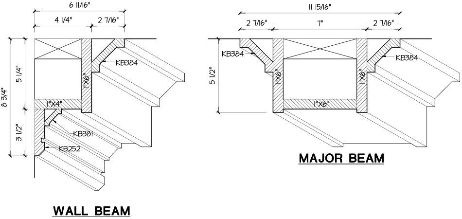 Simple Shaker Style Coffered Ceiling