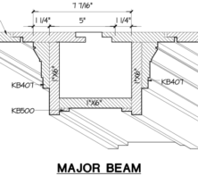 Modern Craftsman Shiplap Coffered Ceiling