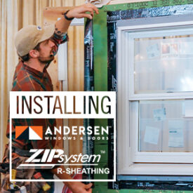 Installing Andersen Windows & Huber Zip System R Sheathing with Tyler Grace at Kuiken Brothers Expo
