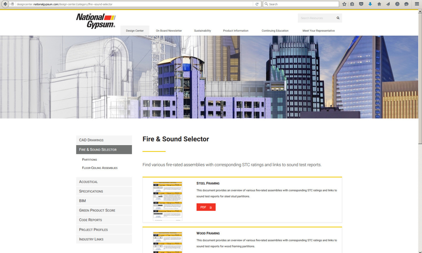 National Gypsum Fire Rated Ceiling Assemblies