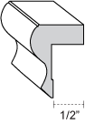 PVC5276 Wainscot Cap
