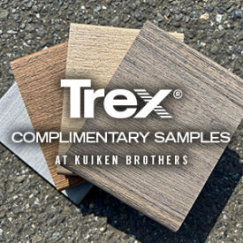 Trex Complimentary Decking Color Samples at Kuiken Brothers Showrooms