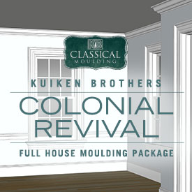 Colonial Revival Style Moulding Package - Whole House Interior Elevation Ideas featuring Kuiken Brothers Classical Moulding