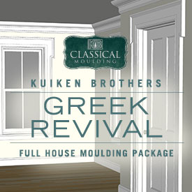 Greek Revival Style Moulding Package - Whole House Interior Elevation Ideas featuring Kuiken Brothers Classical Moulding for Modern or Contemporary Homes