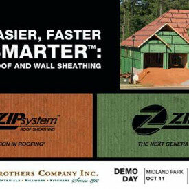 Zip System Roof & Wall Installation Clinics Oct 11, Oct 13, Oct 15