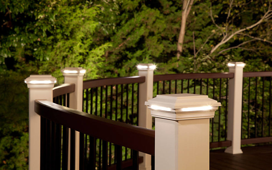 Trex deck on sale post lighting