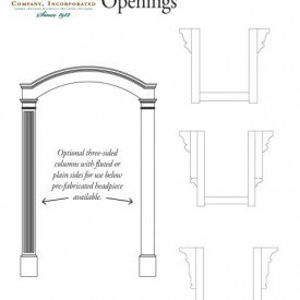 Pre-fabricated Arched and Curved Openings with Optional Three-Sided Columns at Kuiken Brothers in NJ & NY