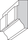 KB385 Combination Dentil Crown