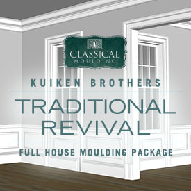 Traditional Revival Style Moulding Package - Whole House Interior Elevation Ideas featuring Kuiken Brothers Classical Moulding