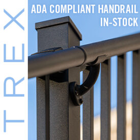 Trex ADA Compliant Handrail System In-Stock at Kuiken Brothers Locations in NJ & NY